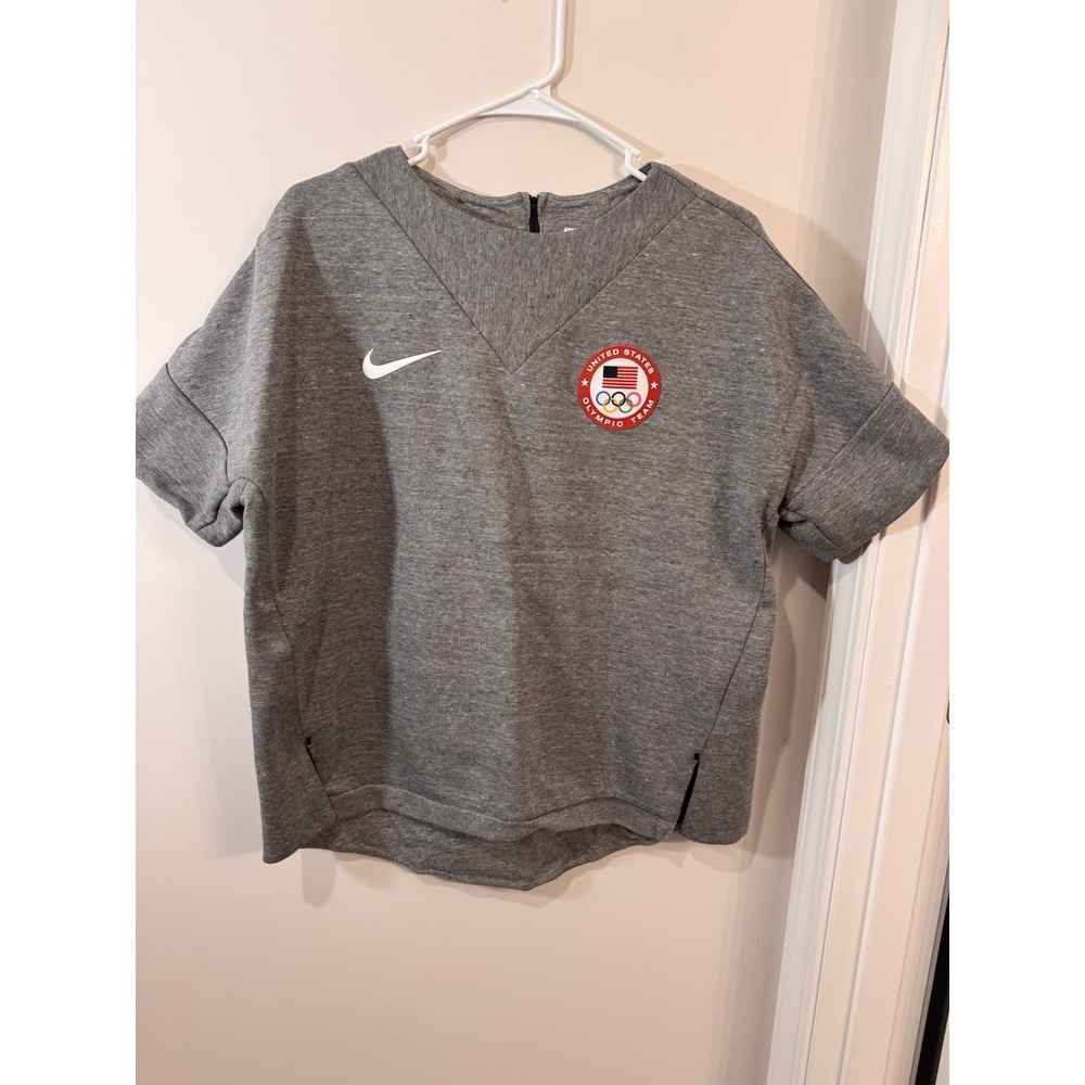 Nike Womens Tech Fleece Sweatshirt Team USA Olympic‎ 807000-063 Gray NWT size L